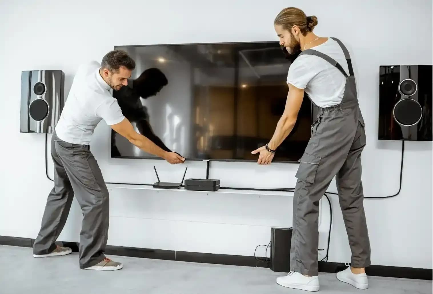 Installation d’une télévision au mur